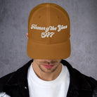 The Tractor Mugs Store Caramel Farmer of The Year 1977 | Retro 70's Trucker Cap Quality Farmers Merch