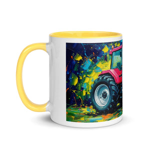 The Tractor Mugs Store Case 7250 Splash Art | Mug with Color Inside Quality Farmers Merch