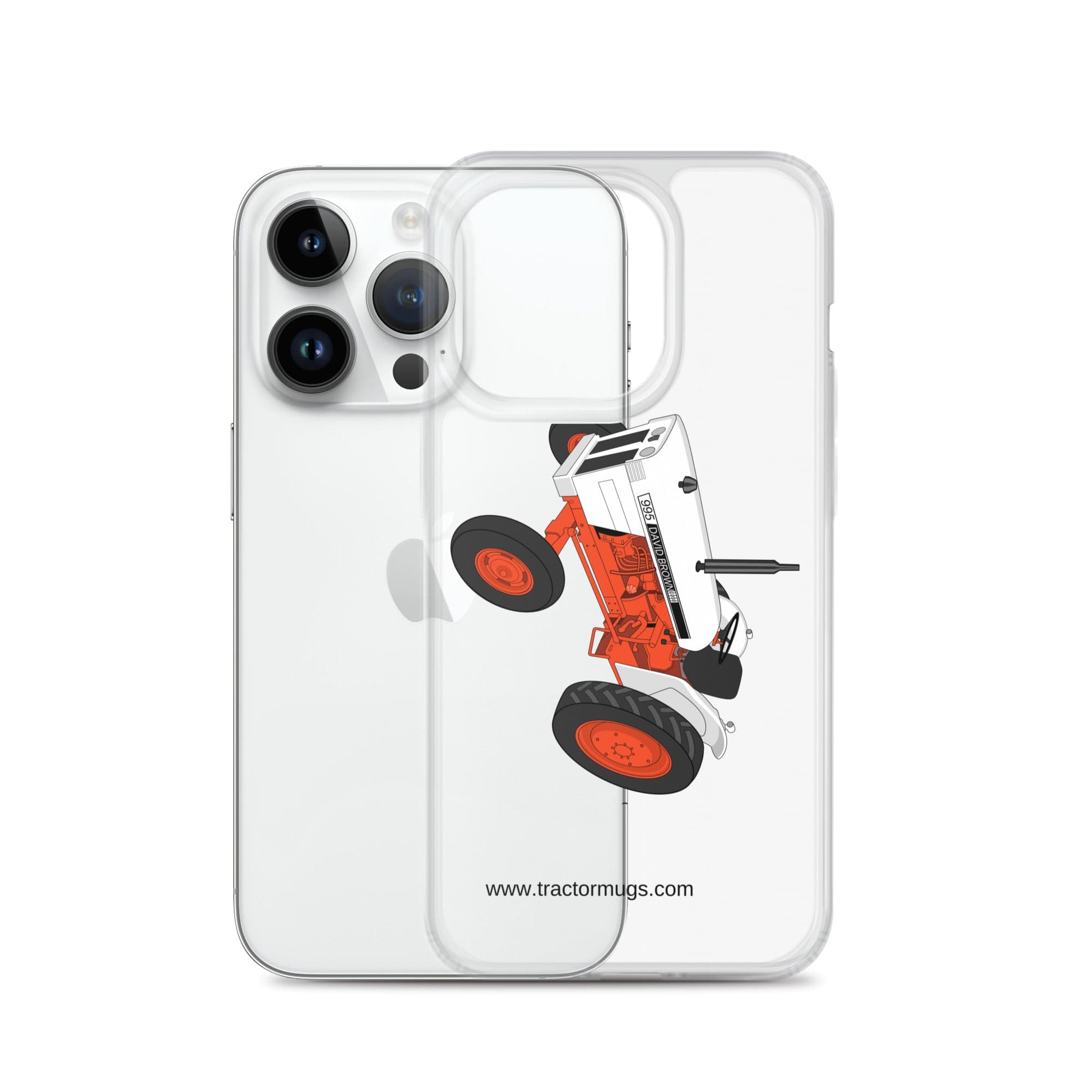 The Tractor Mugs Store Case David Brown 995 (1973) | Clear Case for iPhone® Quality Farmers Merch