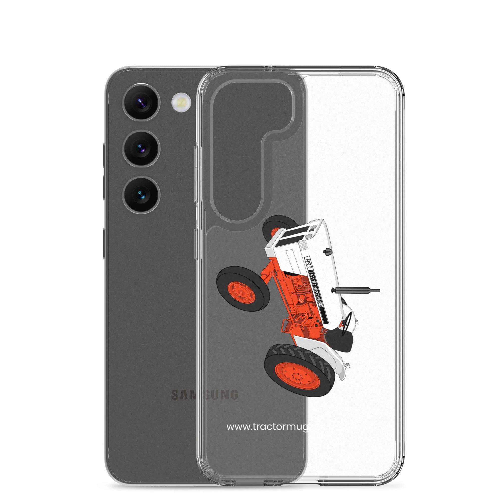 The Tractor Mugs Store Case David Brown 995 (1973) | Clear Case for Samsung® Quality Farmers Merch