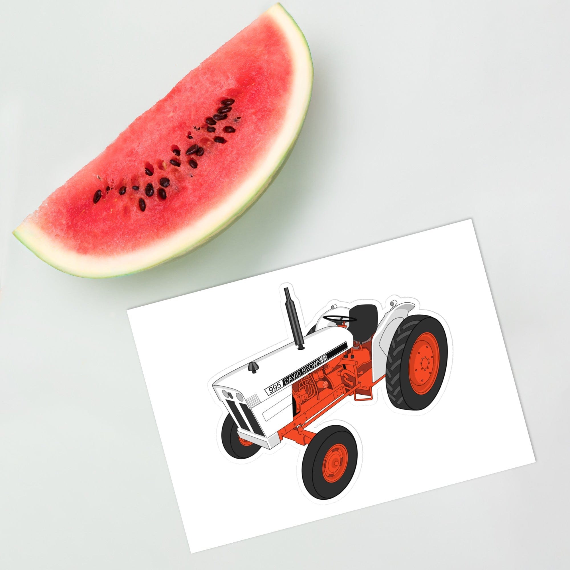 The Tractor Mugs Store Case David Brown 995 (1973) | Sticker sheet Quality Farmers Merch