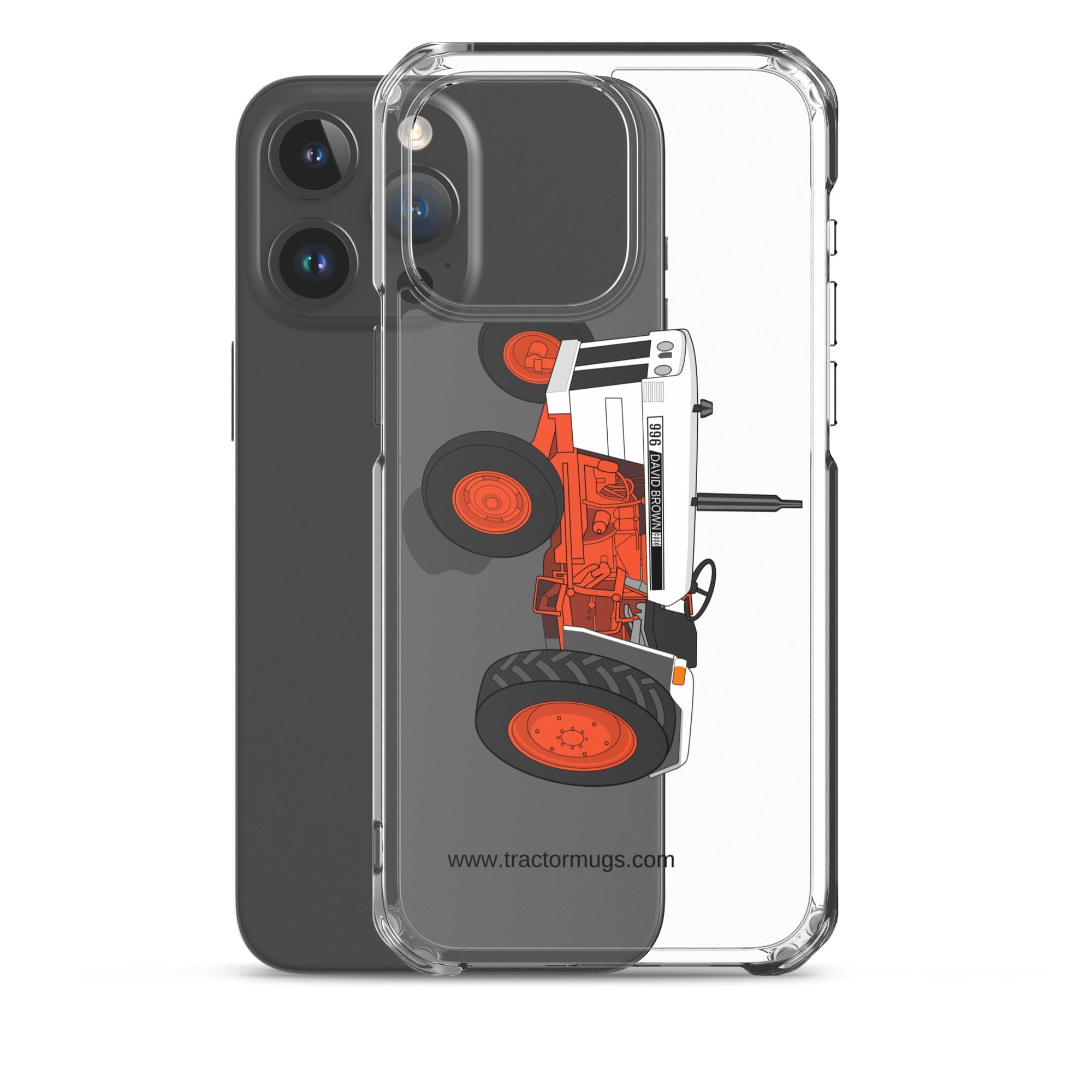 The Tractor Mugs Store Case David Brown 996 (1974) | Clear Case for iPhone® Quality Farmers Merch