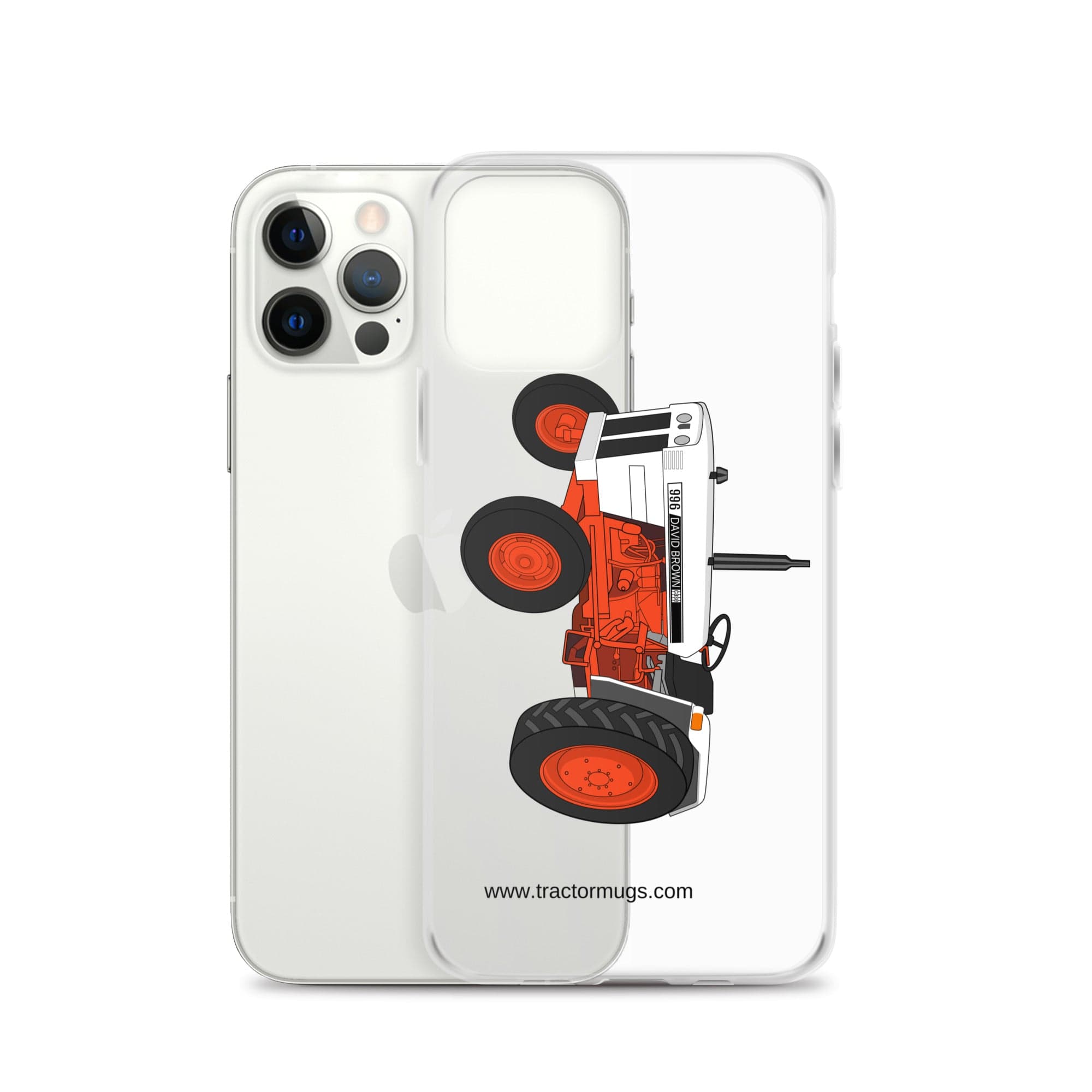 The Tractor Mugs Store Case David Brown 996 (1974) | Clear Case for iPhone® Quality Farmers Merch