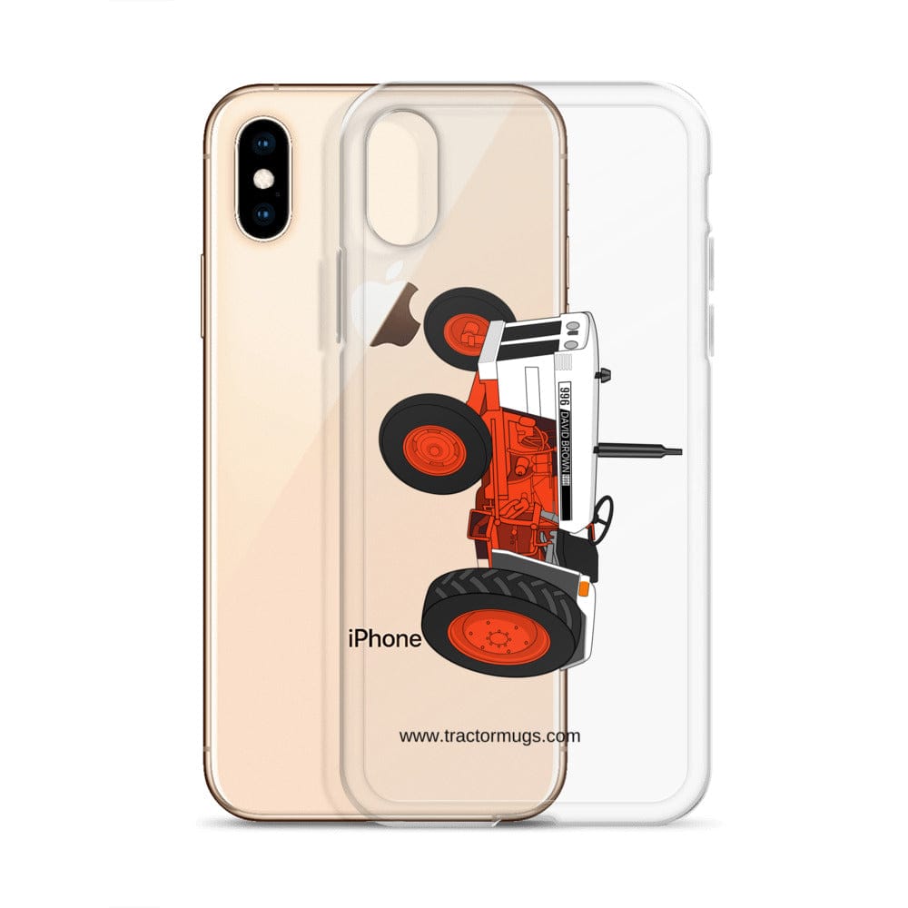 The Tractor Mugs Store Case David Brown 996 (1974) | Clear Case for iPhone® Quality Farmers Merch