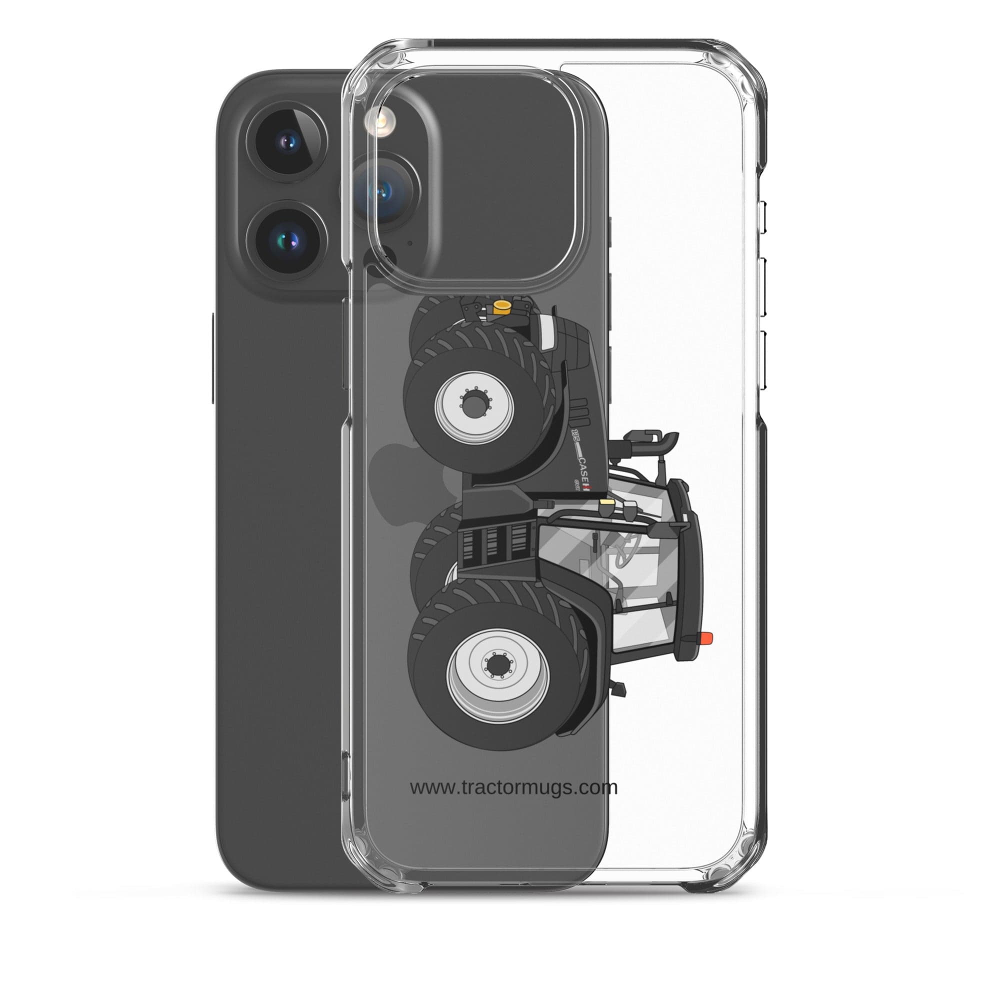 The Tractor Mugs Store Case IH 195 CVX Black | Clear Case for iPhone® Quality Farmers Merch