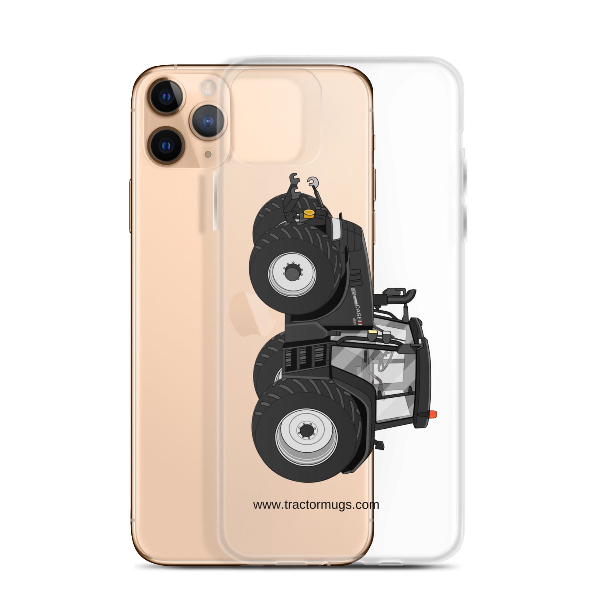 The Tractor Mugs Store Case IH 195 CVX Black | Clear Case for iPhone® Quality Farmers Merch
