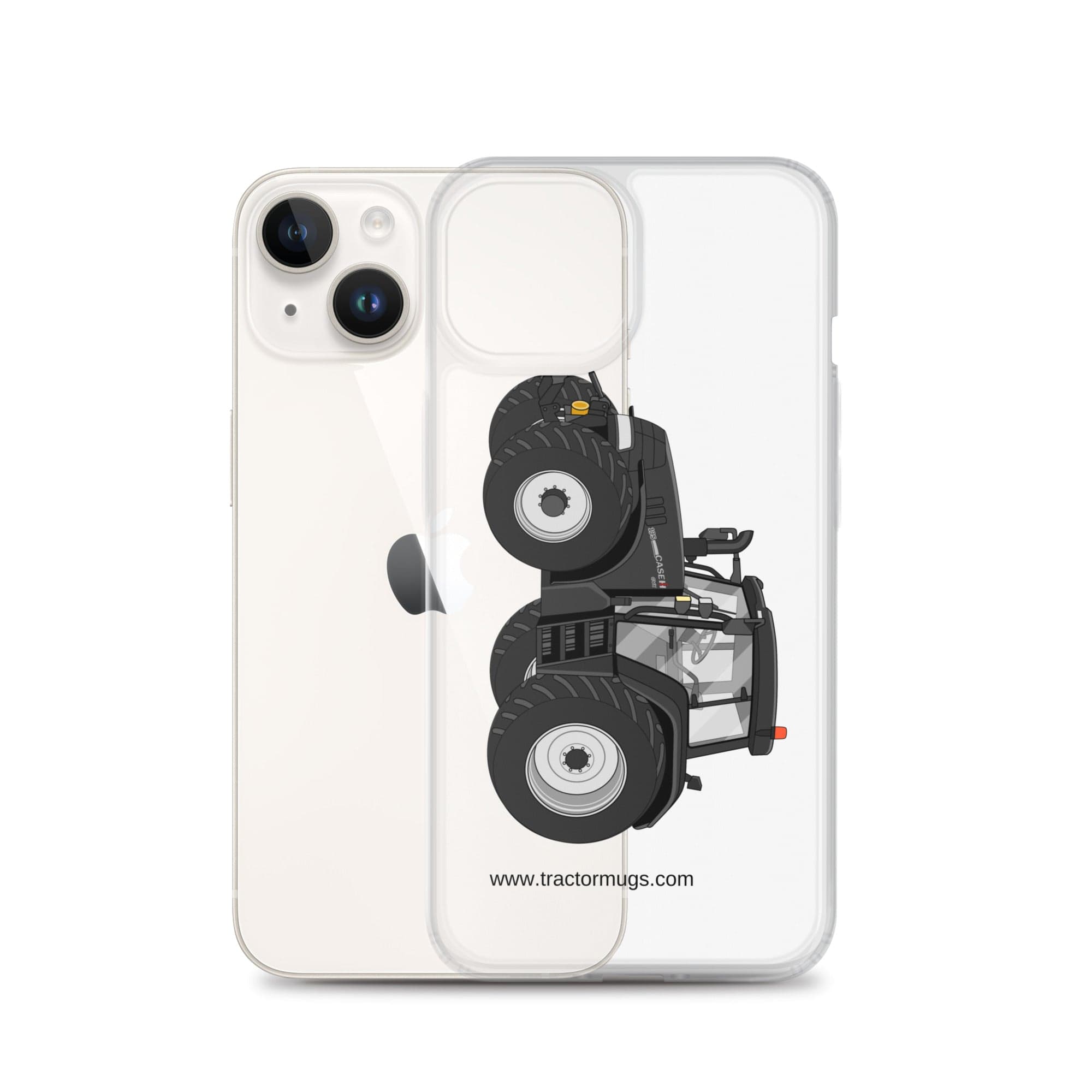The Tractor Mugs Store Case IH 195 CVX Black | Clear Case for iPhone® Quality Farmers Merch
