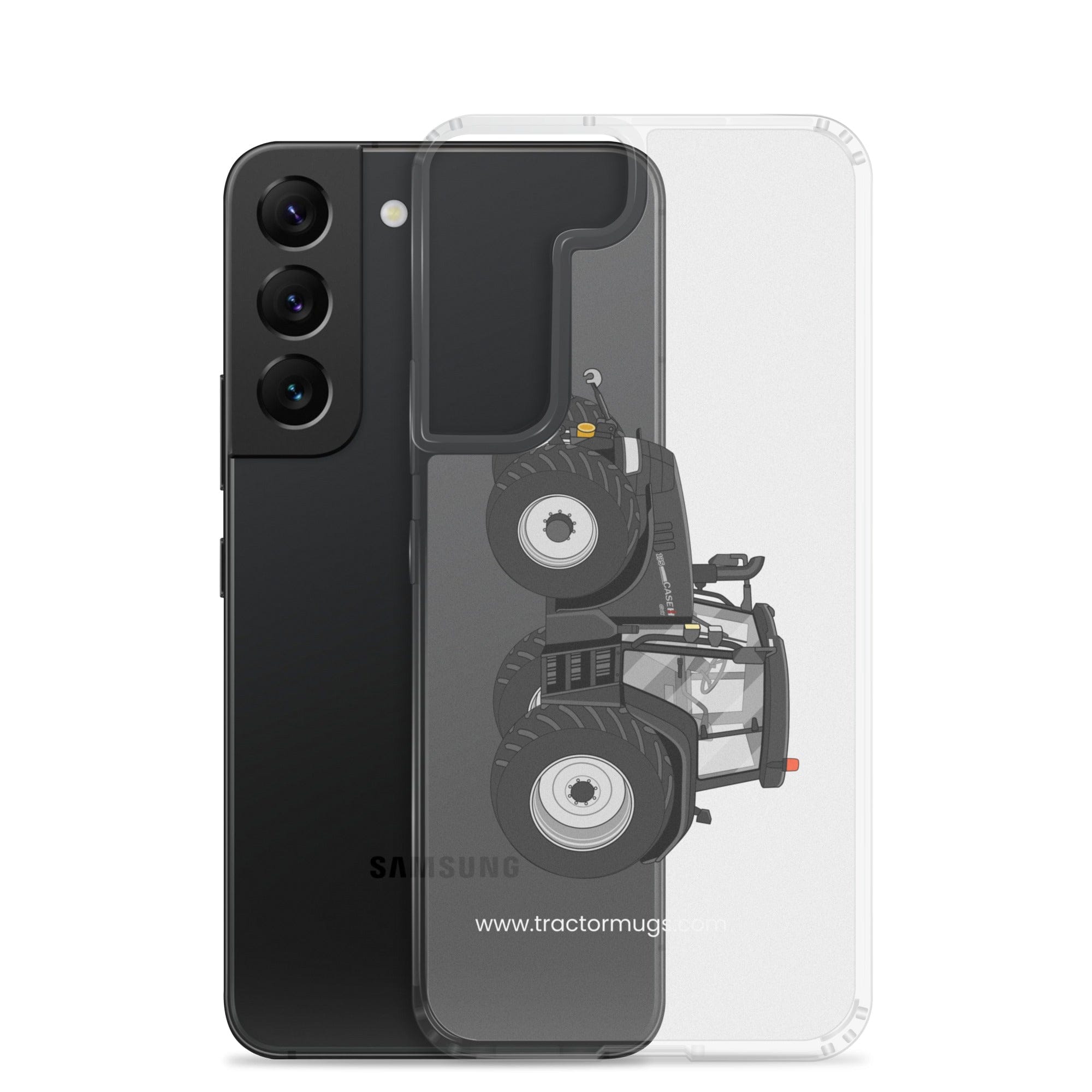 The Tractor Mugs Store Case IH 195 CVX Black | Clear Case for Samsung® Quality Farmers Merch