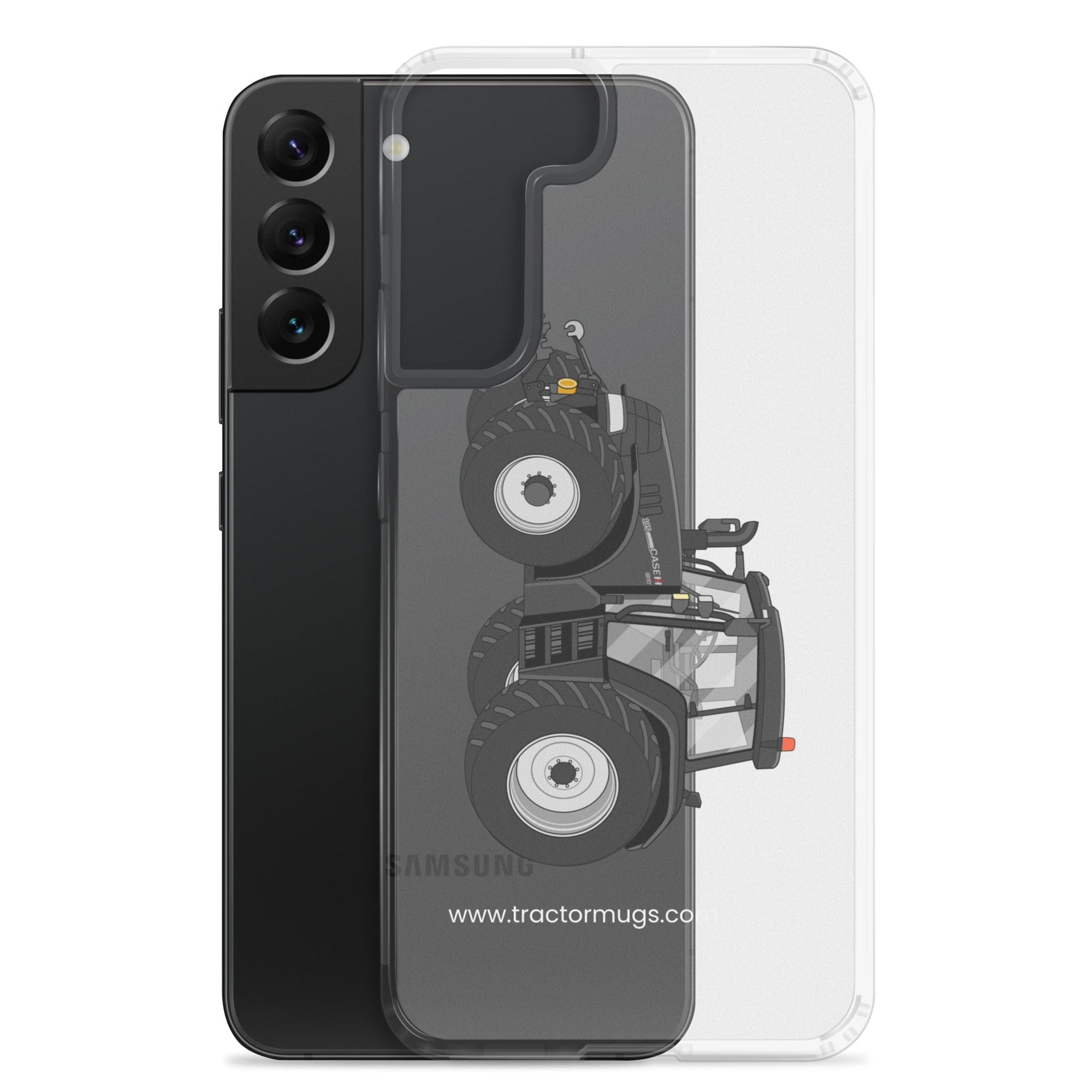 The Tractor Mugs Store Case IH 195 CVX Black | Clear Case for Samsung® Quality Farmers Merch