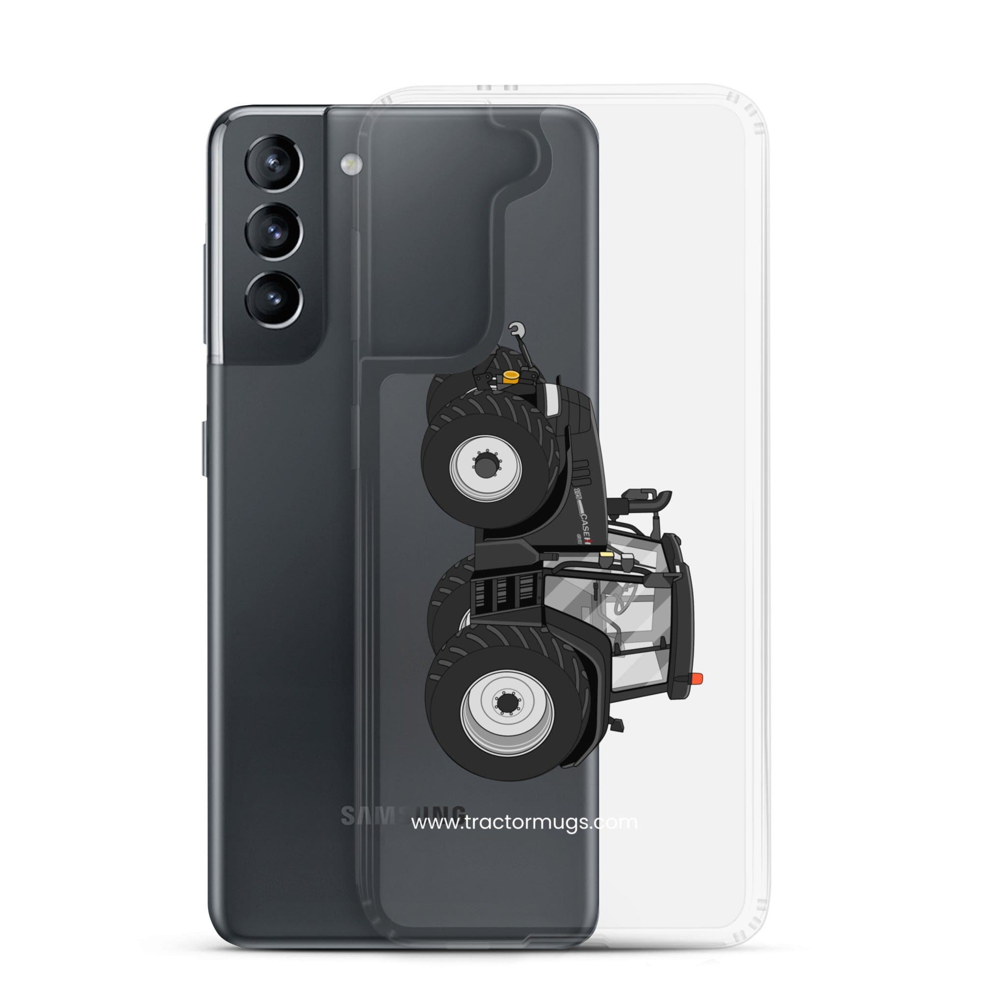 The Tractor Mugs Store Case IH 195 CVX Black | Clear Case for Samsung® Quality Farmers Merch