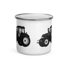 The Tractor Mugs Store Case IH 195 CVX Black | Enamel Mug Quality Farmers Merch