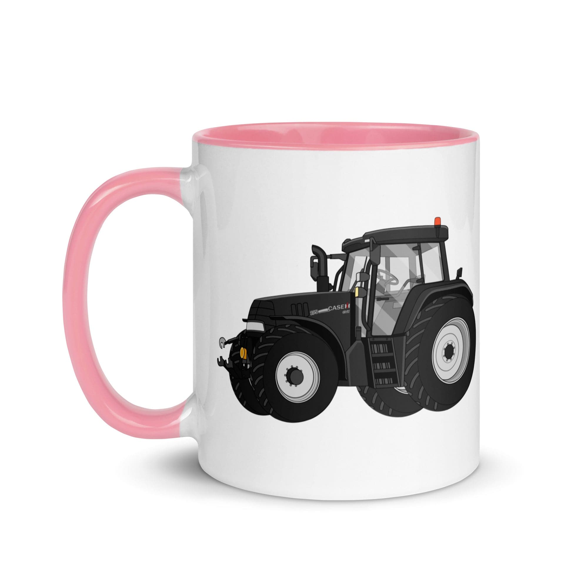 The Tractor Mugs Store Case IH 195 CVX Black | Mug with Color Inside Quality Farmers Merch