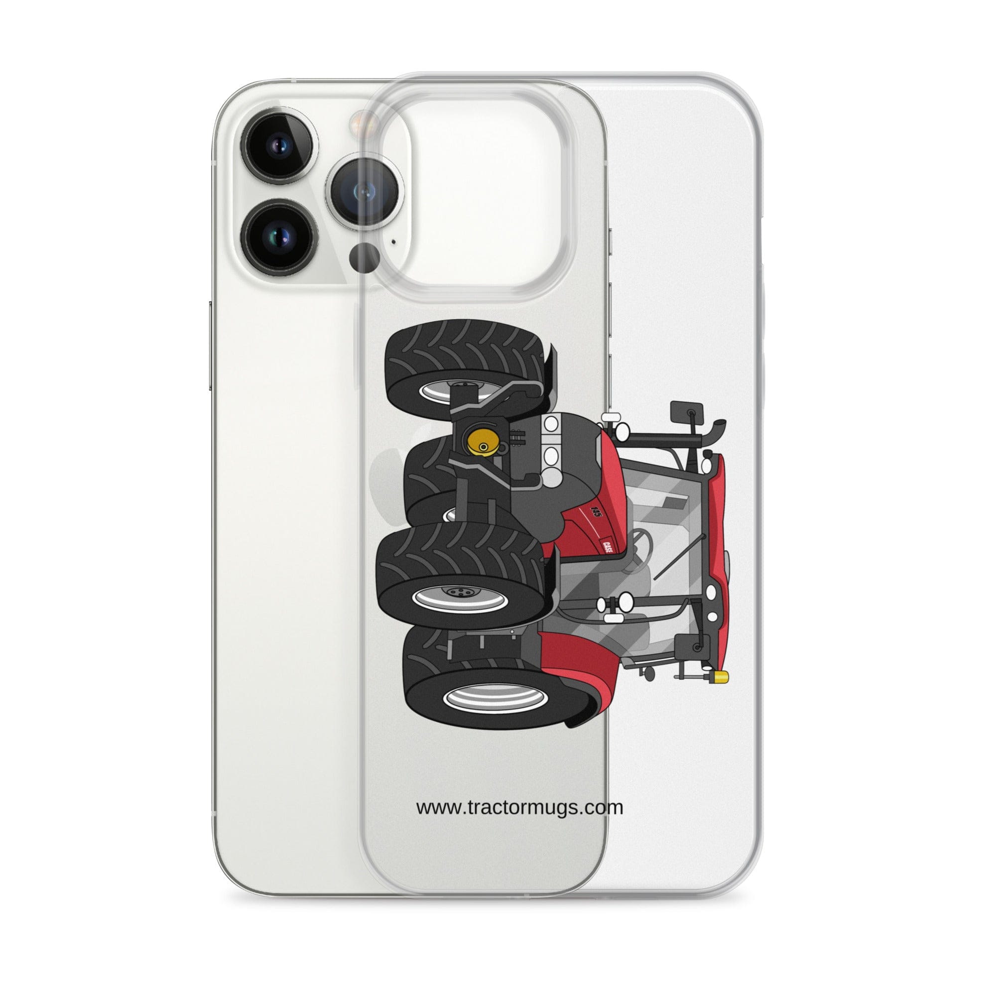 The Tractor Mugs Store Case IH Maxxum 145 | Clear Case for iPhone® Quality Farmers Merch
