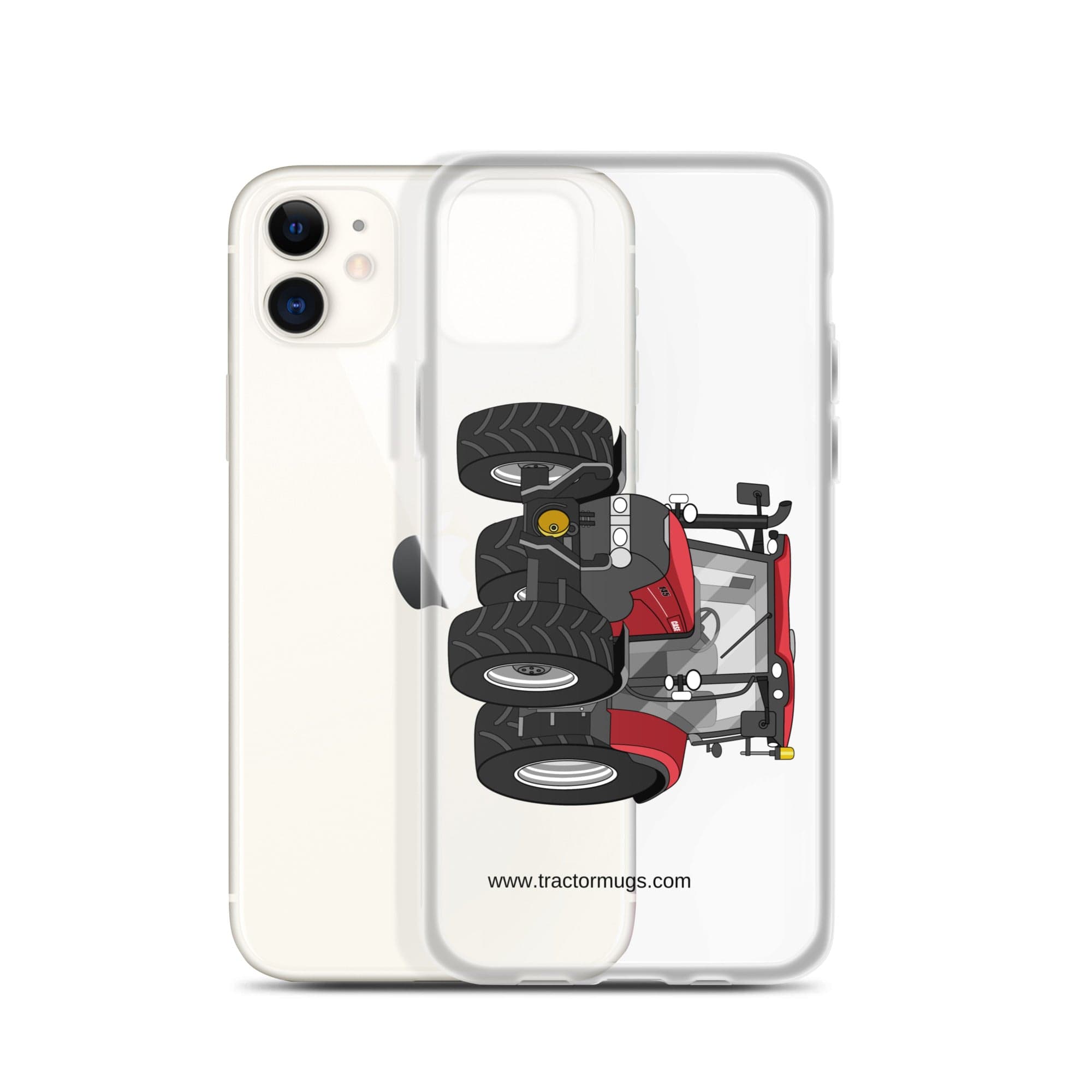 The Tractor Mugs Store Case IH Maxxum 145 | Clear Case for iPhone® Quality Farmers Merch