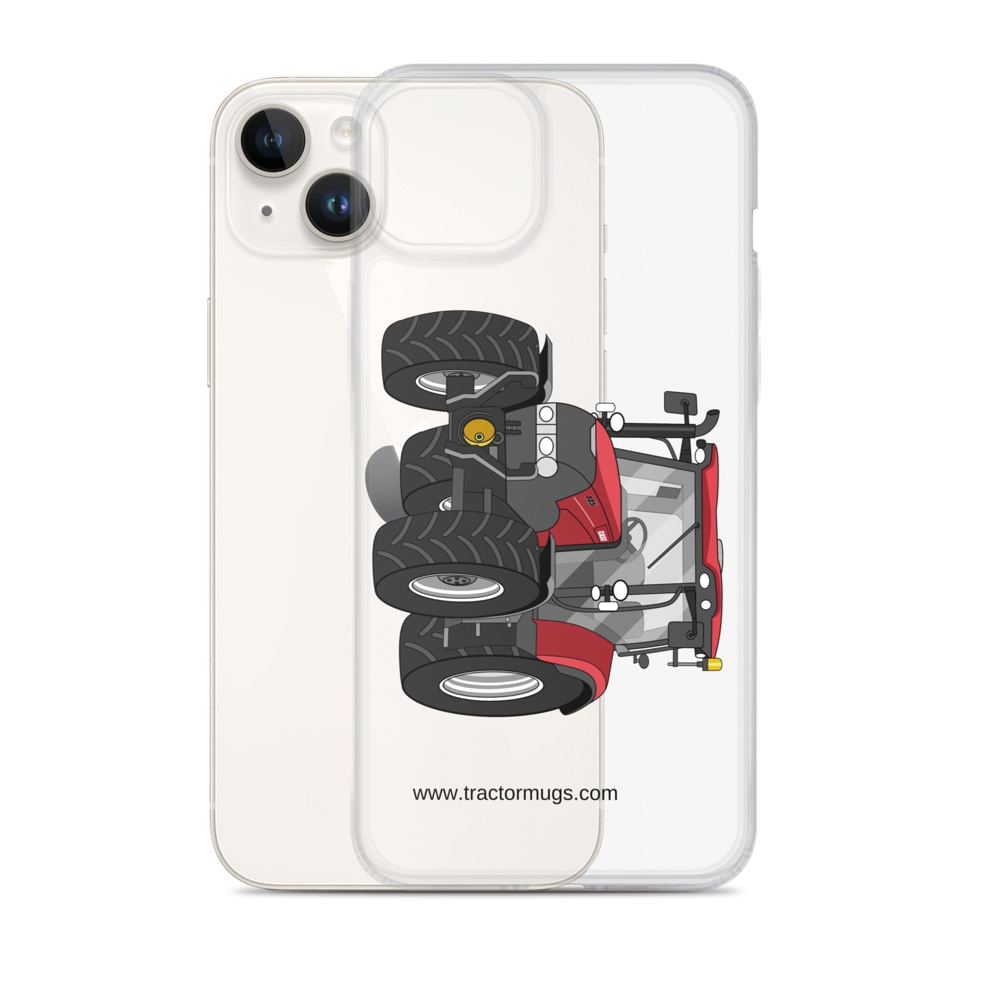 The Tractor Mugs Store Case IH Maxxum 145 | Clear Case for iPhone® Quality Farmers Merch