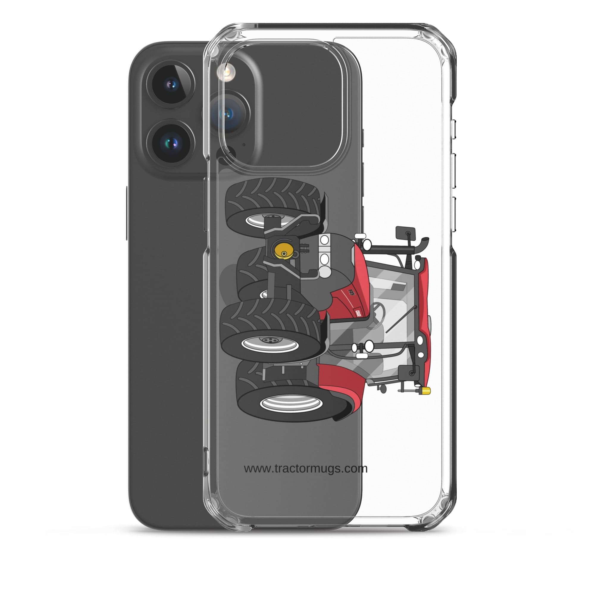 The Tractor Mugs Store Case IH Maxxum 145 | Clear Case for iPhone® Quality Farmers Merch