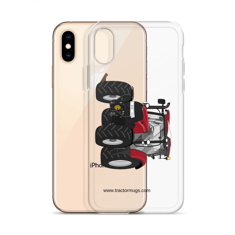 The Tractor Mugs Store Case IH Maxxum 150 Activedrive 8 | Clear Case for iPhone® Quality Farmers Merch