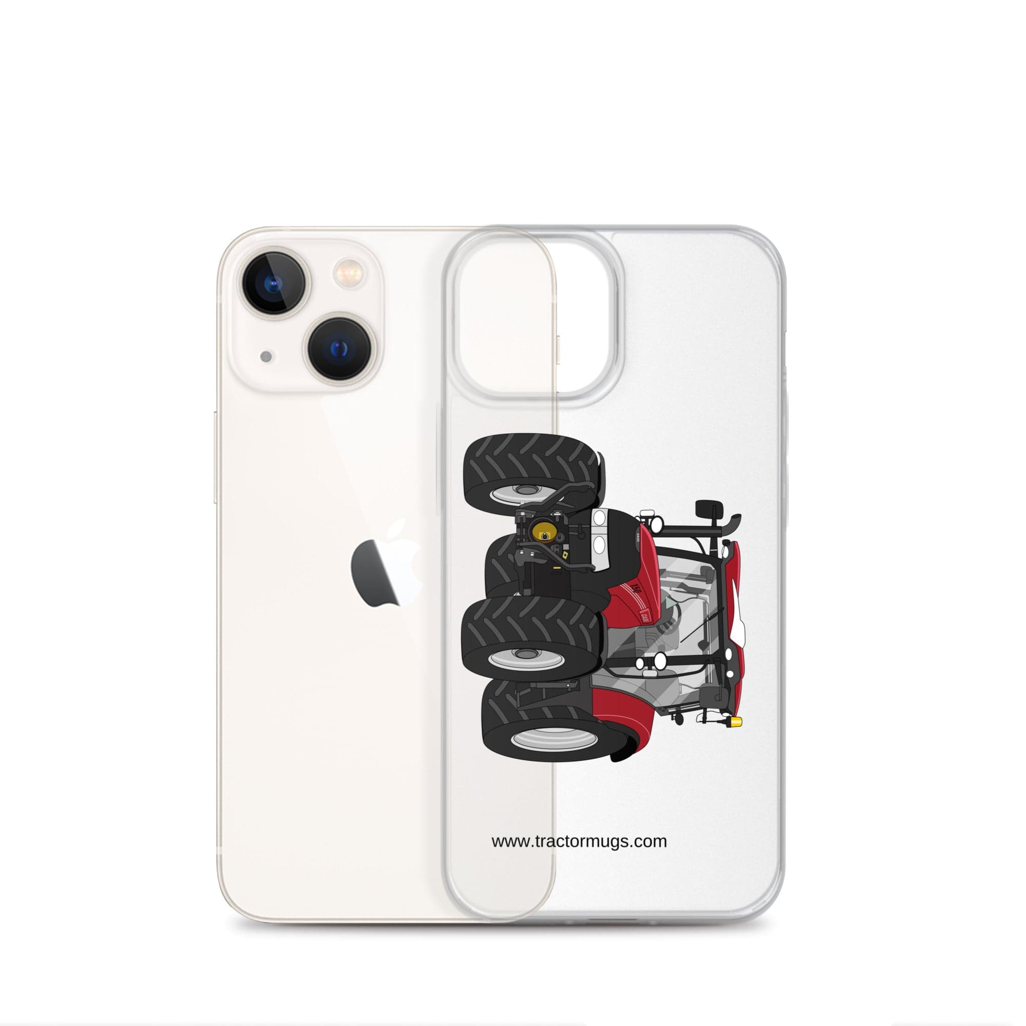 The Tractor Mugs Store Case IH Maxxum 150 Activedrive 8 | Clear Case for iPhone® Quality Farmers Merch