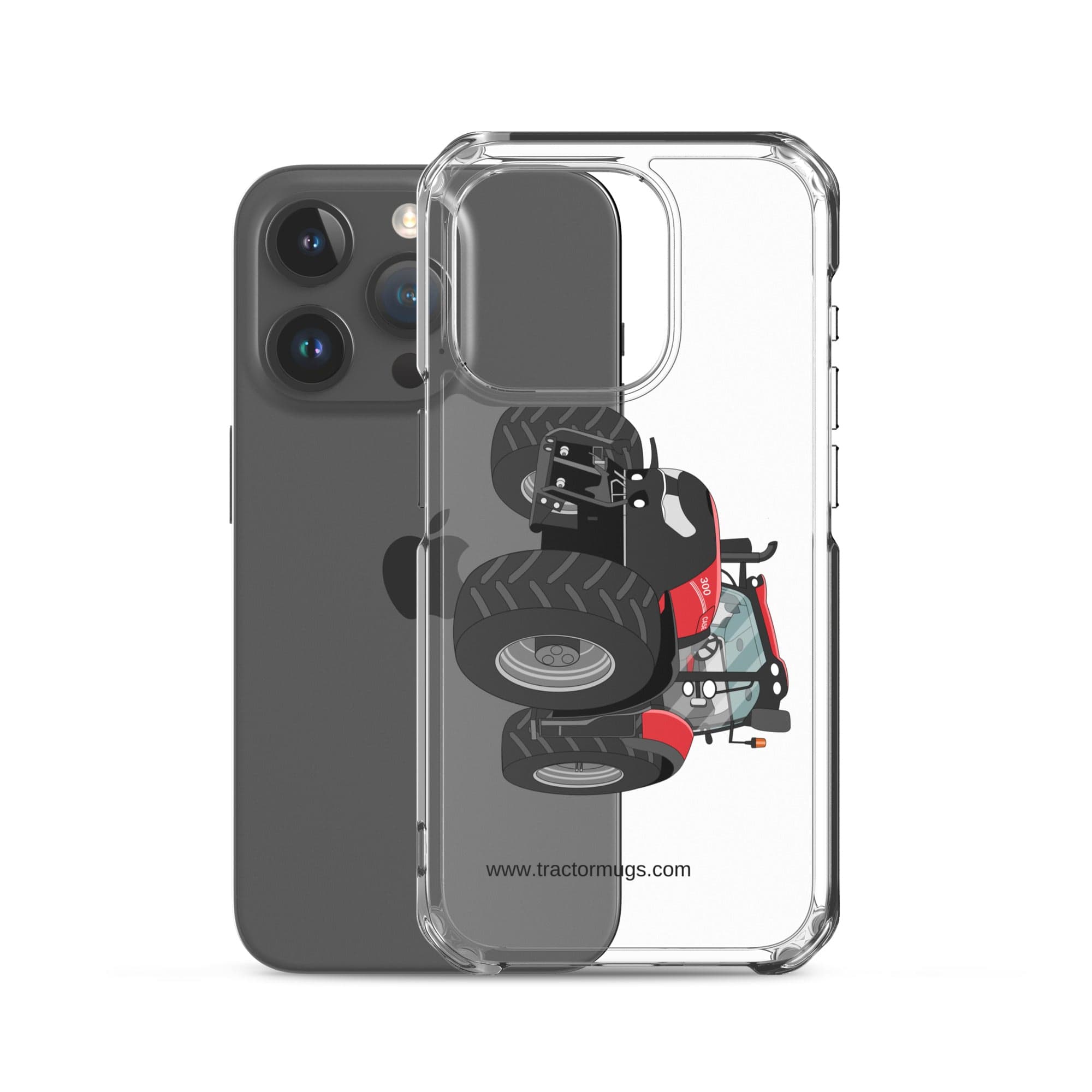 The Tractor Mugs Store Case IH Optum 300 CVX | Clear Case for iPhone® Quality Farmers Merch