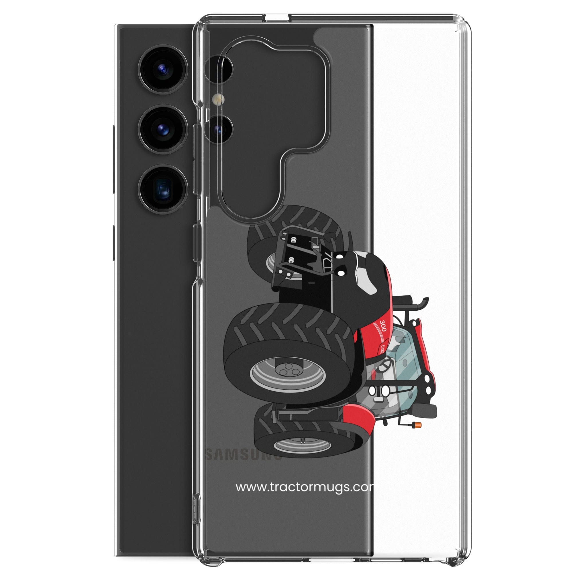 The Tractor Mugs Store Case IH Optum 300 CVX | Clear Case for Samsung® Quality Farmers Merch