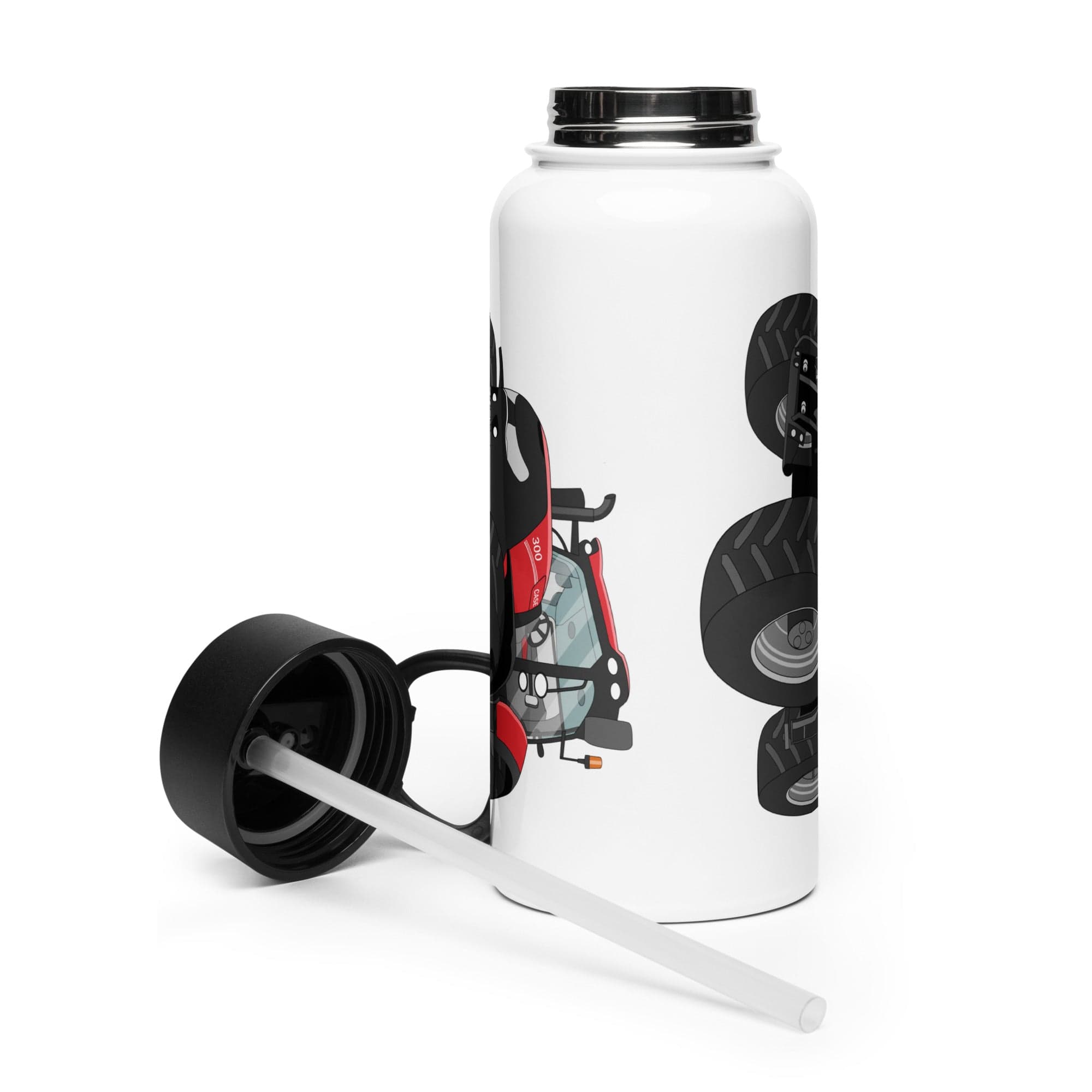 The Tractor Mugs Store Case IH Optum 300 CVX | Stainless Steel Water Bottle Quality Farmers Merch