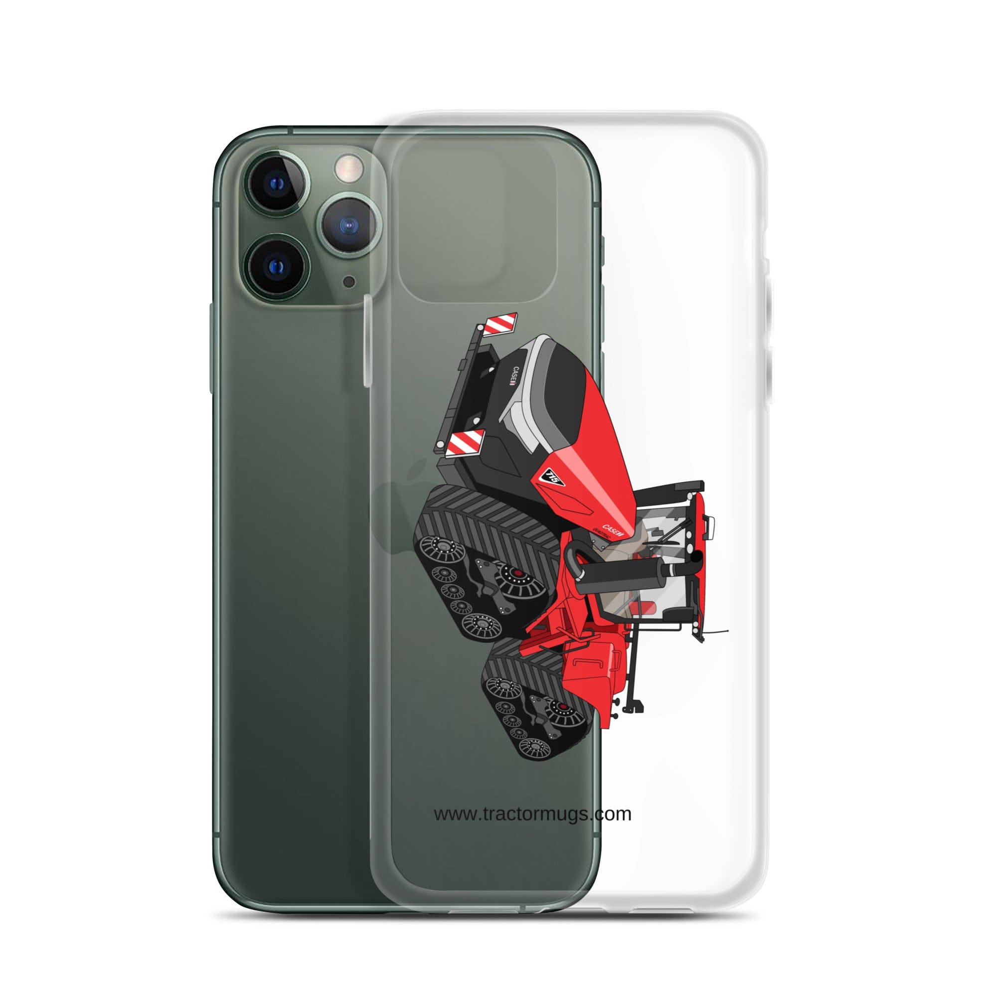 The Tractor Mugs Store Case IH Quadtrac 715 | Clear Case for iPhone® Quality Farmers Merch