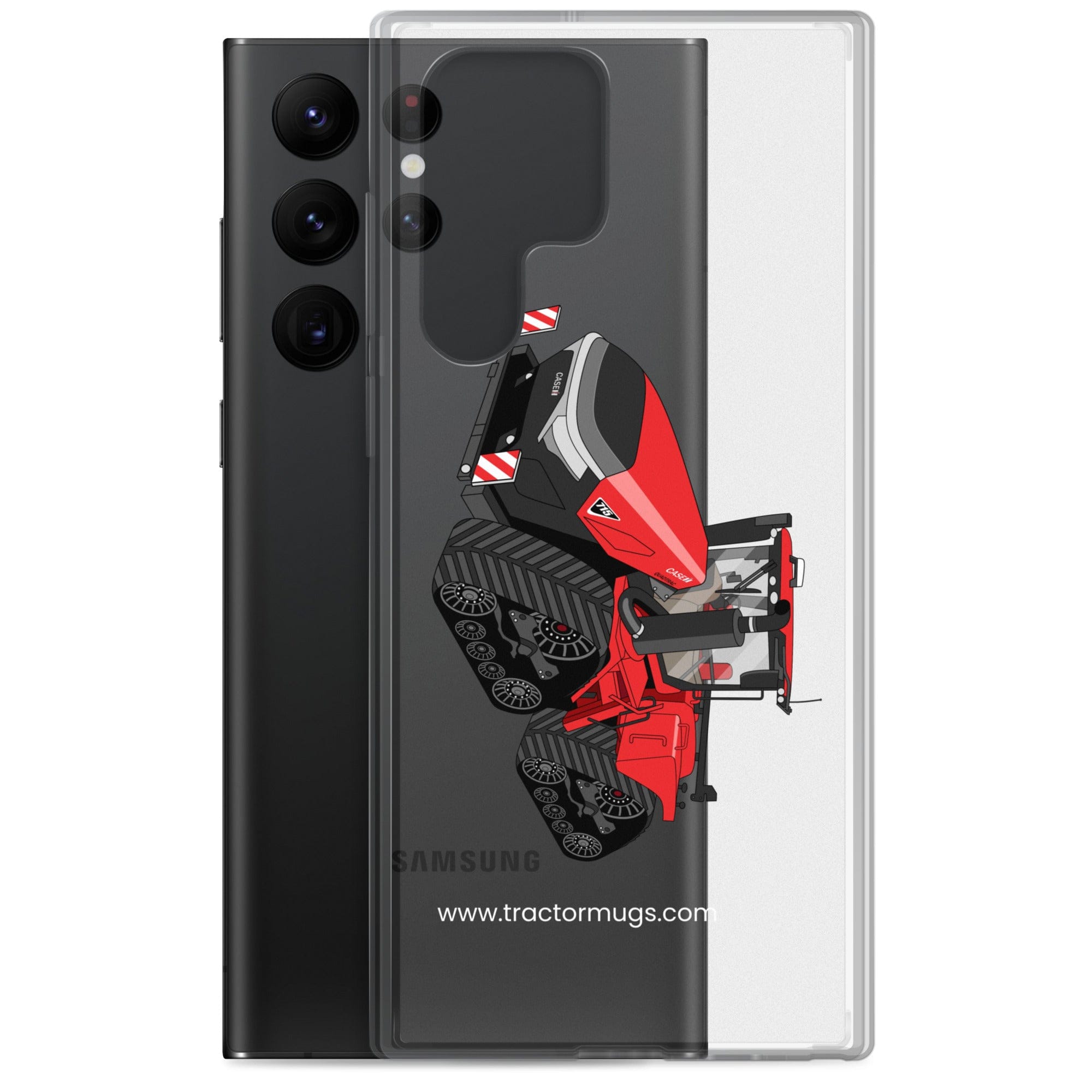 The Tractor Mugs Store Case IH Quadtrac 715 | Clear Case for Samsung® Quality Farmers Merch