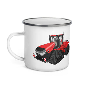 The Tractor Mugs Store Case IH Quadtrac 715 | Enamel Mug Quality Farmers Merch