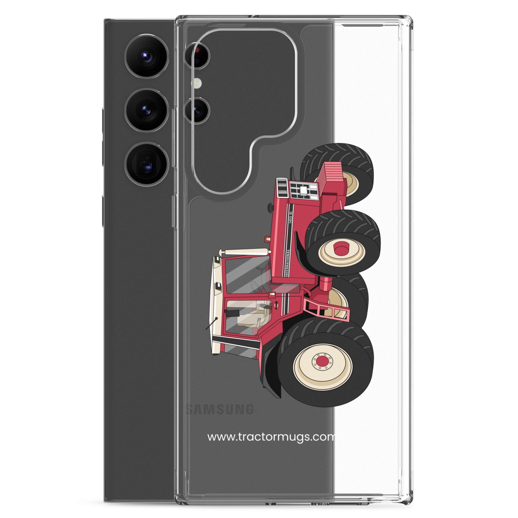 The Tractor Mugs Store Case International 1455 XL | Clear Case for Samsung® Quality Farmers Merch