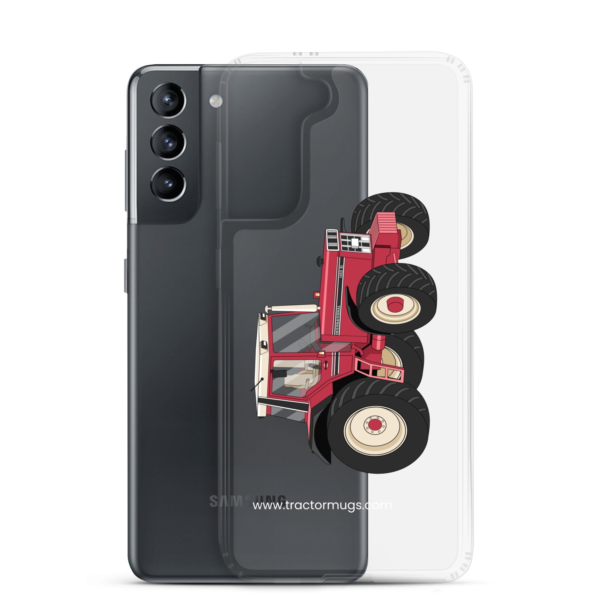 The Tractor Mugs Store Case International 1455 XL | Clear Case for Samsung® Quality Farmers Merch