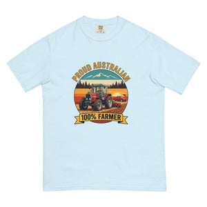 The Tractor Mugs Store Chambray Massey Ferguson 3075 PROUD AUSTRALIAN 100% FARMER Outdoor | Unisex Premium T-shirt Quality Farmers Merch