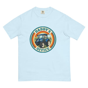 The Tractor Mugs Store Chambray New Holland T7.210 DADDY'S OFFICE Retro | Unisex Premium T-shirt Quality Farmers Merch