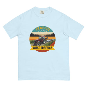 The Tractor Mugs Store Chambray / S FIATAGRI F140 TRAFFIC WHAT TRAFFIC? Outdoor | Unisex Premium T-shirt Quality Farmers Merch