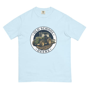 The Tractor Mugs Store Chambray / S John Deere 3350 OLD SCHOOL DEERE Engraving | Unisex Premium T-shirt Quality Farmers Merch