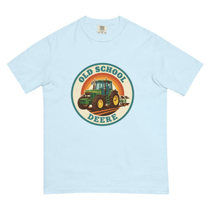 The Tractor Mugs Store Chambray / S John Deere 7810 OLD SCHOOL DEERE Retro | Unisex Premium T-shirt Quality Farmers Merch