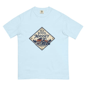 The Tractor Mugs Store Chambray / S Massey Ferguson 3075 OLD SCHOOL MASSEY Heritage | Unisex Premium T-shirt Quality Farmers Merch