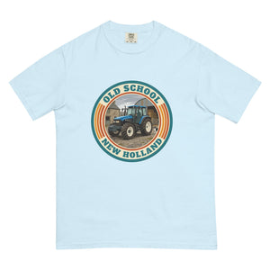 The Tractor Mugs Store Chambray / S New Holland TM 135 OLD SCHOOL NEW HOLLAND Retro | Unisex Premium T-shirt Quality Farmers Merch