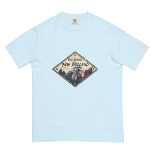 The Tractor Mugs Store Chambray / S New Holland TM 155 OLD SCHOOL NEW HOLLAND Heritage | Unisex Premium T-shirt Quality Farmers Merch