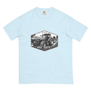 The Tractor Mugs Store Chambray / S New Holland TM 155 TRAFFIC WHAT TRAFFIC? Moose | Unisex Premium T-shirt Quality Farmers Merch