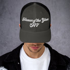 The Tractor Mugs Store Charcoal/ Black Farmer of The Year 1977 | Retro 70's Trucker Cap Quality Farmers Merch