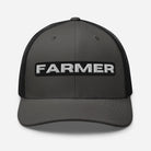 The Tractor Mugs Store Charcoal/ Black FARMER Trucker Cap Quality Farmers Merch