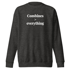 The Tractor Mugs Store Charcoal Heather / S Combines > Everything | Unisex Premium Sweatshirt Quality Farmers Merch
