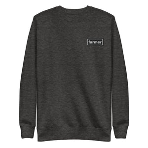 The Tractor Mugs Store Charcoal Heather / S OASIS Style FARMER | Unisex Premium Sweatshirt Quality Farmers Merch