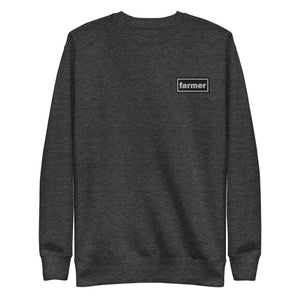 The Tractor Mugs Store Charcoal Heather / S OASIS Style FARMER | Unisex Premium Sweatshirt Quality Farmers Merch