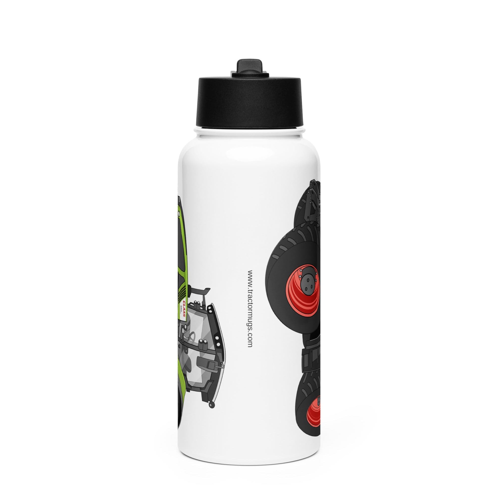 The Tractor Mugs Store Class Axion 960 | Stainless steel water bottle with a straw lid Quality Farmers Merch