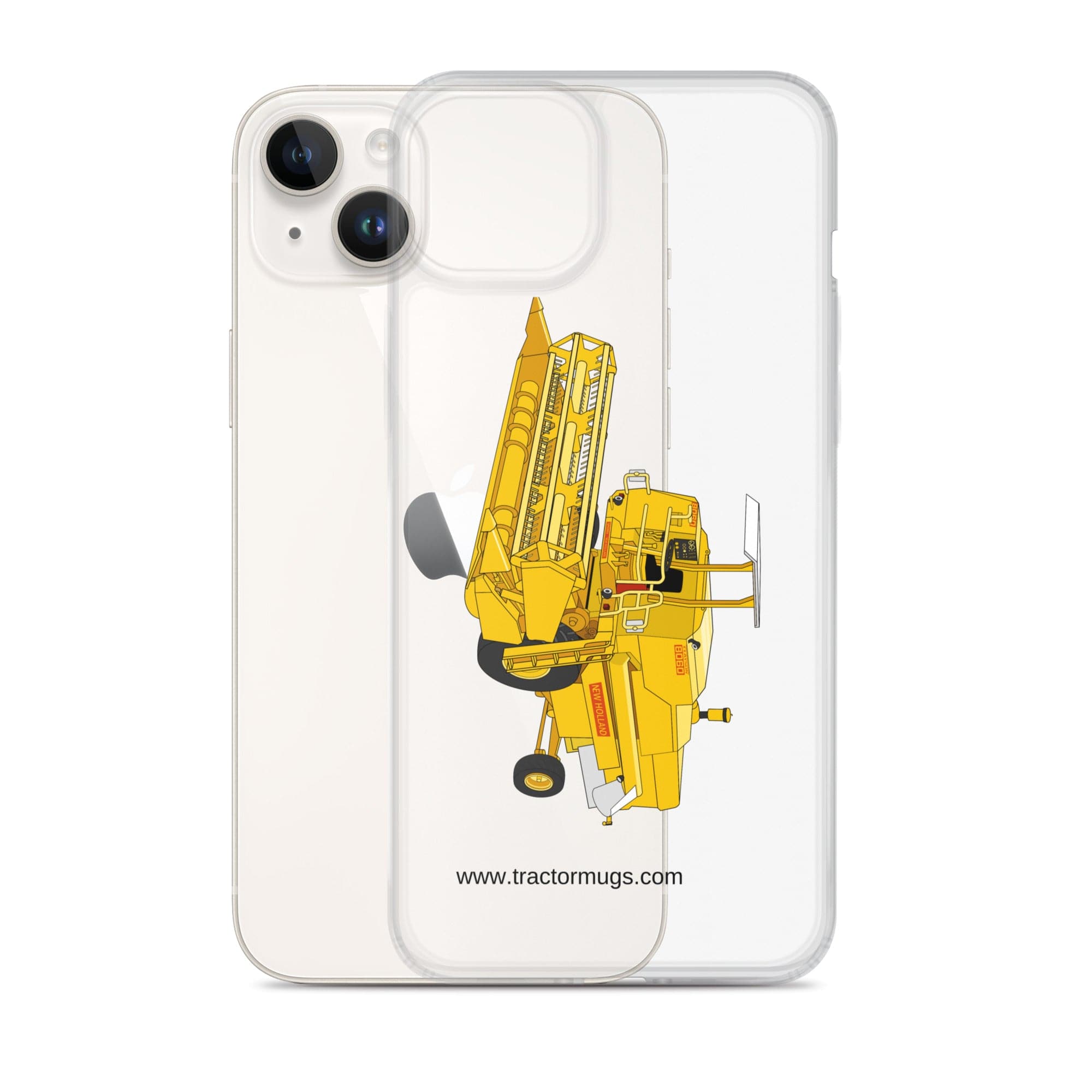 The Tractor Mugs Store Clayson 8060 Combine Harvester | Clear Case for iPhone® Quality Farmers Merch