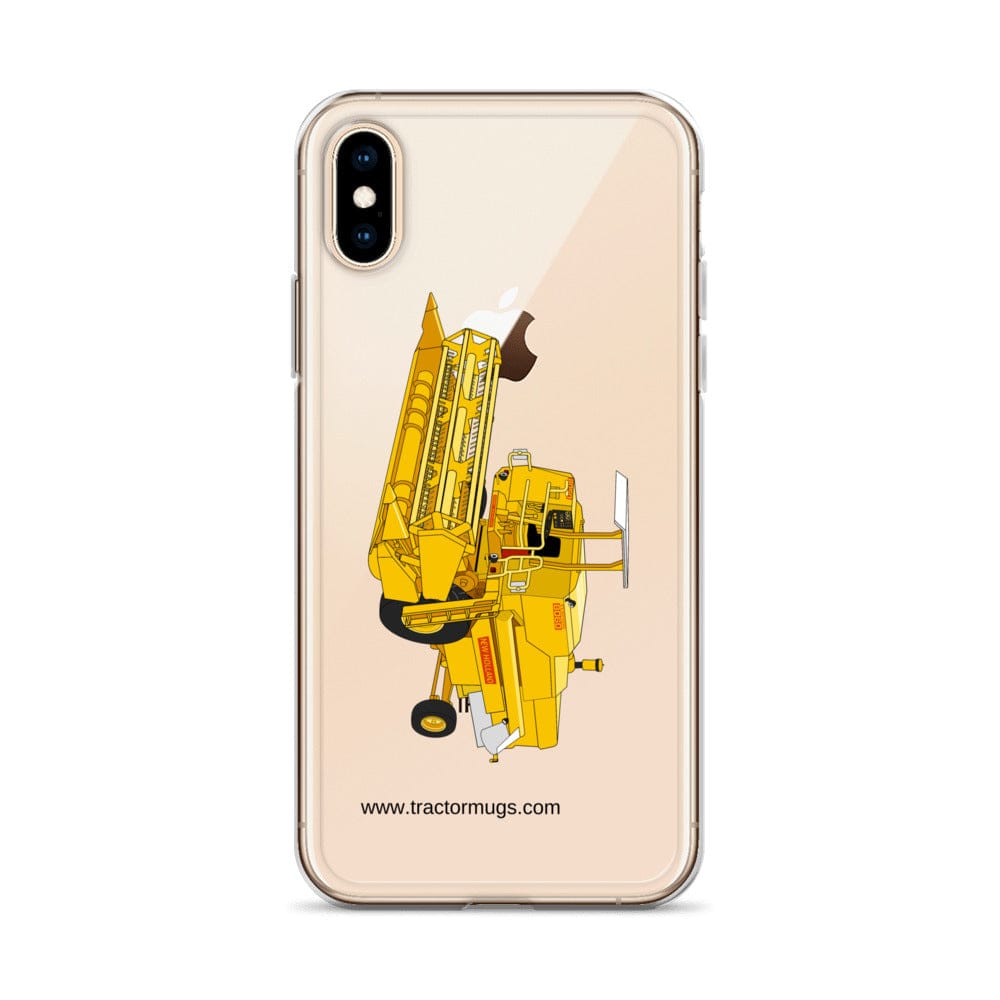 The Tractor Mugs Store Clayson 8060 Combine Harvester | Clear Case for iPhone® Quality Farmers Merch