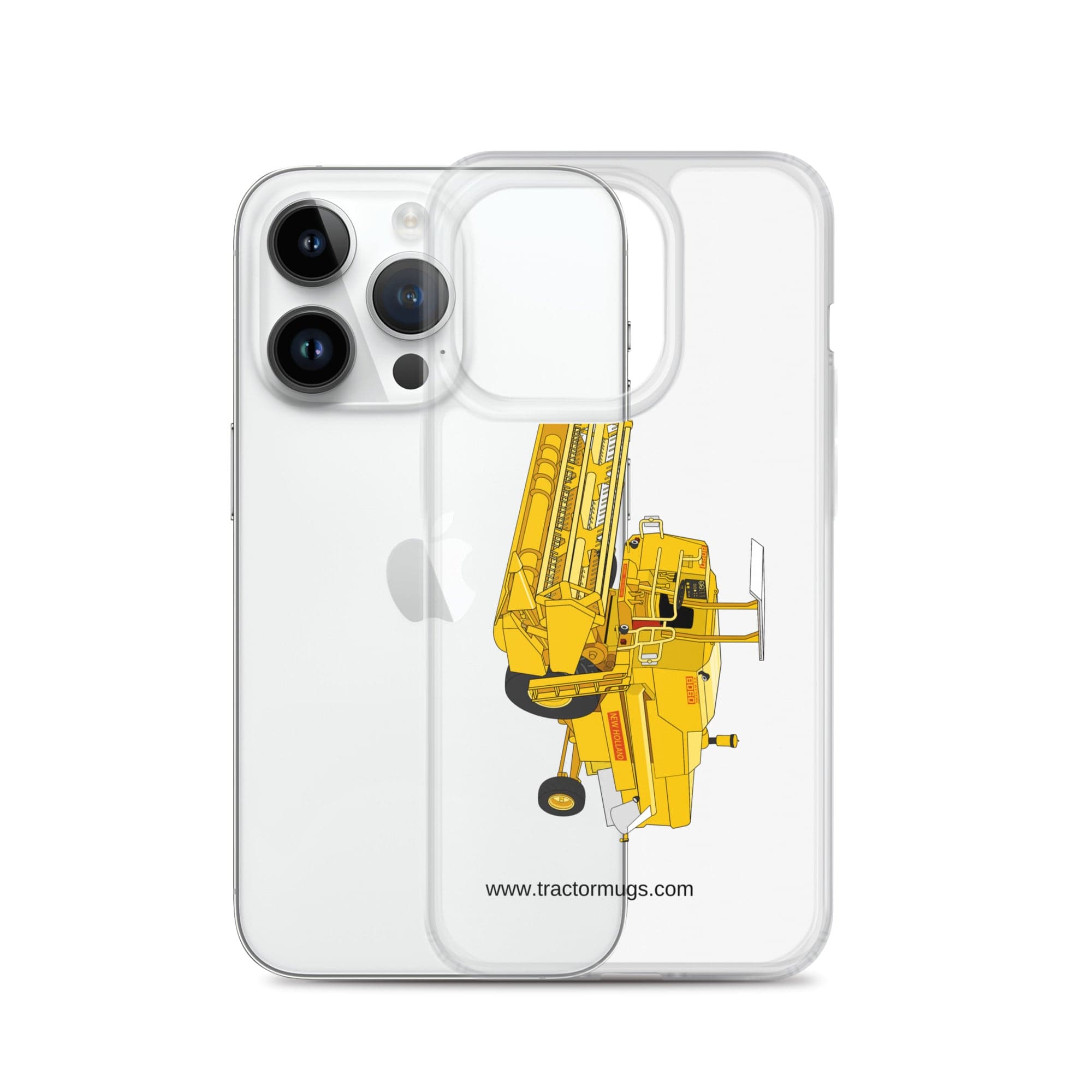 The Tractor Mugs Store Clayson 8060 Combine Harvester | Clear Case for iPhone® Quality Farmers Merch
