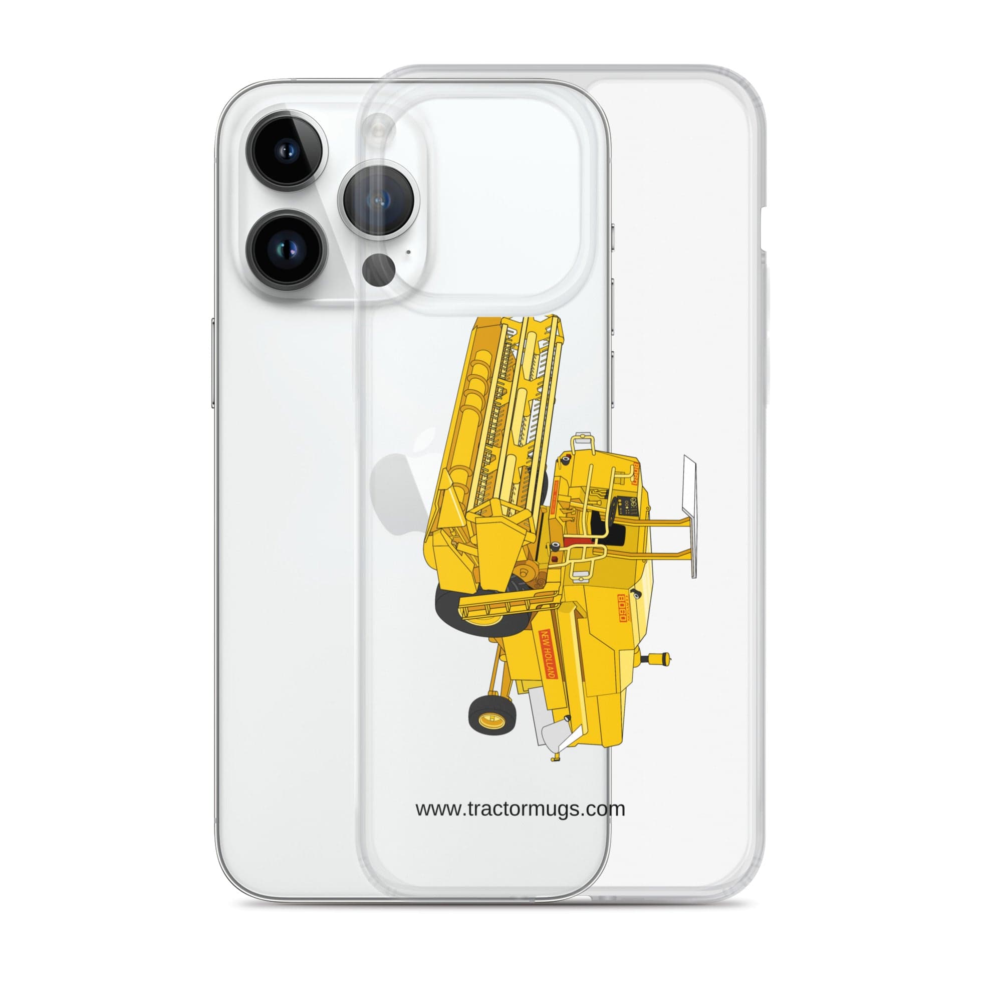 The Tractor Mugs Store Clayson 8060 Combine Harvester | Clear Case for iPhone® Quality Farmers Merch