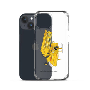 The Tractor Mugs Store Clayson 8060 Combine Harvester | Clear Case for iPhone® Quality Farmers Merch